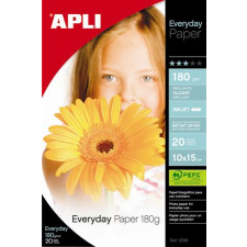 APLI Everyday tintasugaras fényes fotópapír, A4, 180 g r fotópapír