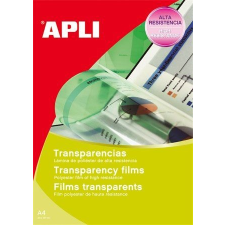APLI Fólia, írásvetítőhöz, A4, tintasugaras nyomtatóba, APLI, 20lap/cs írásvetítő fólia