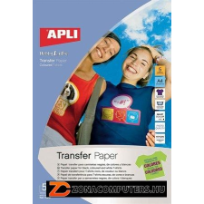 APLI Fólia, vasalható, A4, tintasugaras nyomtatóba, sötét pólóhoz, APLI (FOTA10247)