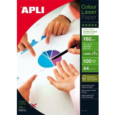 APLI Fotópapír, lézer, A4, 160 g, fényes, kétoldalas, APLI &quot;Premium Laser&quot; fotópapír