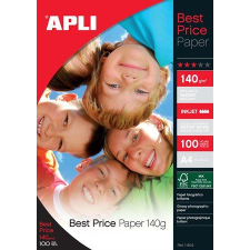 APLI Fotópapír tintasugaras "Best Price" A4 140g 100db fényes (11804) (11804) fotópapír