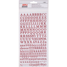 APLI Matrica, ABC, csillogó, , piros matrica