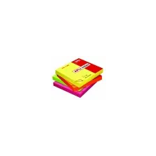 APLI Öntapadó jegyzettömb, 75x75 mm, 100 lap, APLI, neon sárga post-it