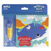 APLI Színezőfüzet, vízbázisú, APLI Kids "Aqua Fun", tengeri állatok