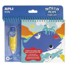 APLI Színezőfüzet, vízbázisú, APLI Kids "Aqua Fun", tengeri állatok gyermek- és ifjúsági könyv