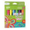 APLI Tempera kréta készlet, APLI Kids "Color Sticks Fluor", 6  fluoreszkáló szín