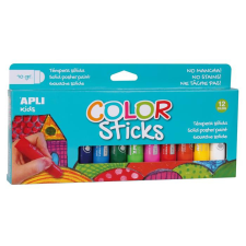 APLI Tempera kréta készlet, APLI Kids &quot;Color Sticks&quot;, 12 különböző szín tempera