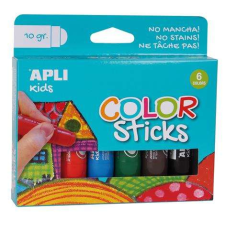 APLI Tempera kréta készlet, APLI Kids &quot;Color Sticks&quot;, 6 különböző szín tempera