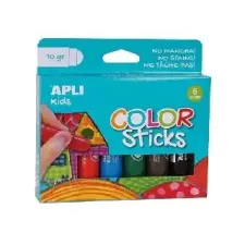 APLI : Tempera stift készlet, APLI \"Kids\", 6 különböző szín - Iskolai felszerelés tempera