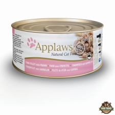 Applaws Cat Konzerv Tonhal+Garnélarák 70g macskaeledel