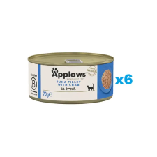 Applaws Cat Tonhal és rák húslevesben 6x70 g macskaeledel
