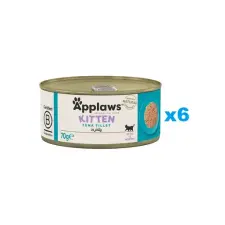 Applaws konzerv Kitten kiscicáknak tonhal zselében 6 × 70 g macskaeledel