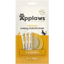 Applaws Puree Cat lízací pyré kuřecí 4 × 15 g jutalomfalat macskáknak