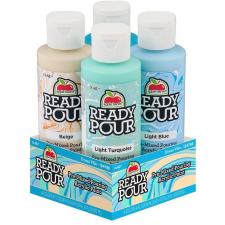 Apple Barrel Ready Pour set Ocean vibe pro pouring, 4 × 118 ml akrilfesték