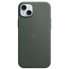 Apple FineWoven MagSafe rögzítésű szövettok iPhone 15 Plus örökzöld mobiltelefon kellék
