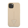 Apple Guess Saffiano Triangle Apple iPhone 13 mini hátlap tok, bézs