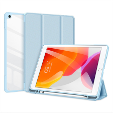  Apple iPad 10.2 (2019 / 2020 / 2021), mappa tok, Smart Case, légpárnás sarok, közepesen ütésálló, Apple Pencil tartóval, átlátszó hátlap, Dux Ducis Toby, kék (104571) - Tablet tok tablet tok