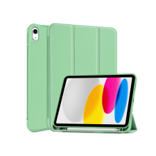  Apple iPad 10.9 (2022) tablet tok (Smart Case) on/off funkcióval, Apple Pencil  tartóval - matcha green (ECO csomagolás) tablet tok