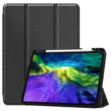  Apple iPad 11 2020 tablet tok toll tartóval, Feket tablet tok