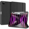  Apple iPad Pro 13 (2024), mappa tok, Smart Case, Apple Pencil tartóval, Dux Ducis Domo, fekete