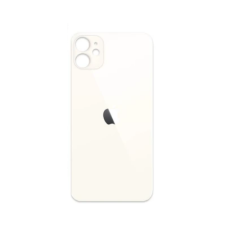 Apple iPhone 11, Akkufedél, fehér (nagy lyukú változatú) mobiltelefon, tablet alkatrész