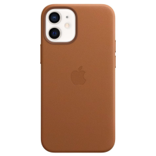 Apple iPhone 12 mini bőr tok MagSafe-el - nyeregbarna tok és táska