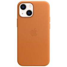 Apple iPhone 13 mini bőr tok MagSafe-el - aranybarna tok és táska