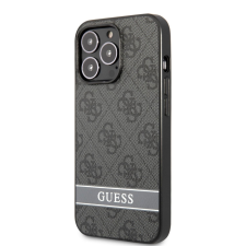 Apple iPhone 13 Pro Max Guess PU 4G Stripe tok szürke tok és táska