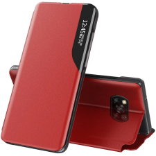 Apple iPhone 13 Pro Max, Oldalra nyíló tok, stand, Wooze FashionBook, piros tok és táska
