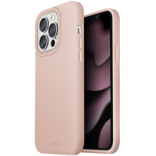 Apple iPhone 13 Pro, Szilikon tok, közepesen ütésálló, Uniq Lino, rózsaszín tok és táska