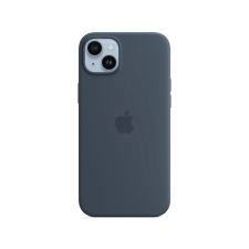 Apple iPhone 14 Plus MagSafe rögzítésű szilikon tok, viharkék (Mpt53Zm/A) tok és táska