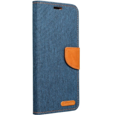 Apple iPhone 14 Plus, Oldalra nyíló tok, stand, Canvas Book, sötétkék tok és táska