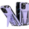  Apple iPhone 14 Pro Max, Műanyag hátlap védőtok szilikon belső, közepesen ütésálló, kitámasztóval, W