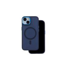 Apple iPhone 14 Pro, Szilikon tok, Frozen Magsafe, sötétkék tok és táska