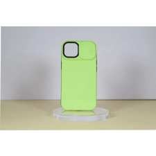 Apple iPhone 14 TPU+PC csúsz. kameravédős tok,Zöld tok és táska