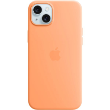 Apple iPhone 15 Plus MagSafe narancssörbet szilikon tok tok és táska