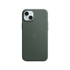 Apple iPhone 15 Plus MagSafe rögzítésű FineWoven szövettok, örökzöld (MT4F3ZM/A) tok és táska
