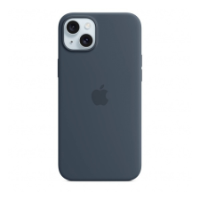 Apple iPhone 15 Plus MagSafe szilikon tok, viharkék tok és táska