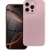  Apple iPhone 15 Plus, Szilikon tok, mikrofiber plüss belső, csillogó hátlap, Metallic Case, rózsaszí