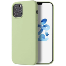  Apple iPhone 15 Plus, Szilikon tok, Wooze Liquid Silica Gel, világoszöld tok és táska