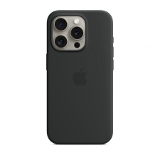 Apple iPhone 15 Pro MagSafe szilikon tok, fekete tok és táska