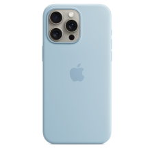Apple iPhone 15 Pro Max MagSafe-rögzítésű szilikontok - Világoskék mobiltelefon kellék