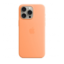 Apple iPhone 15 Pro Max MagSafe szilikon tok, narancssörbet tok és táska