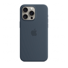 Apple iPhone 15 Pro Max MagSafe szilikontok, viharkék tok és táska