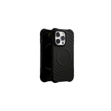 Apple iPhone 15 Pro Max, Szilikon tok, Circle Mag, fekete tok és táska