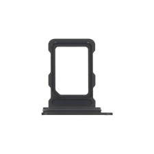 Apple iPhone 16 Pro/16 Pro Max, SIM kártya tartó tálca, SingleSIM, fekete mobiltelefon, tablet alkatrész