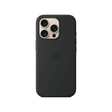Apple iPhone 16 Pro MagSafe-rögzítésű szilikontok, fekete (MYYJ3ZM/A) tok és táska