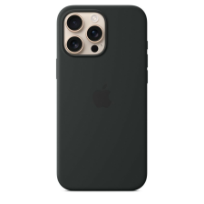 Apple iPhone 16 Pro Max MagSafe-rögzítésű szilikontok, fekete tok és táska