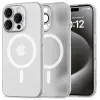 Apple iPhone 16 Pro Max, Műanyag hátlap védőtok + szilikon keret, közepesen ütésálló, Magsafe töltőv