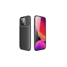 Apple iPhone 16 Pro, Szilikon tok, Full Carbon, fekete tok és táska